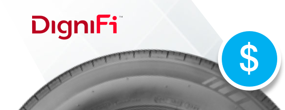 Dignifi Logo with a tire