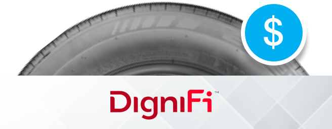 Dignifi Logo with a tire